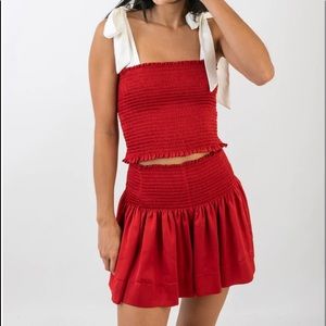 Brand New Cherry Red Koch Erica Skirt